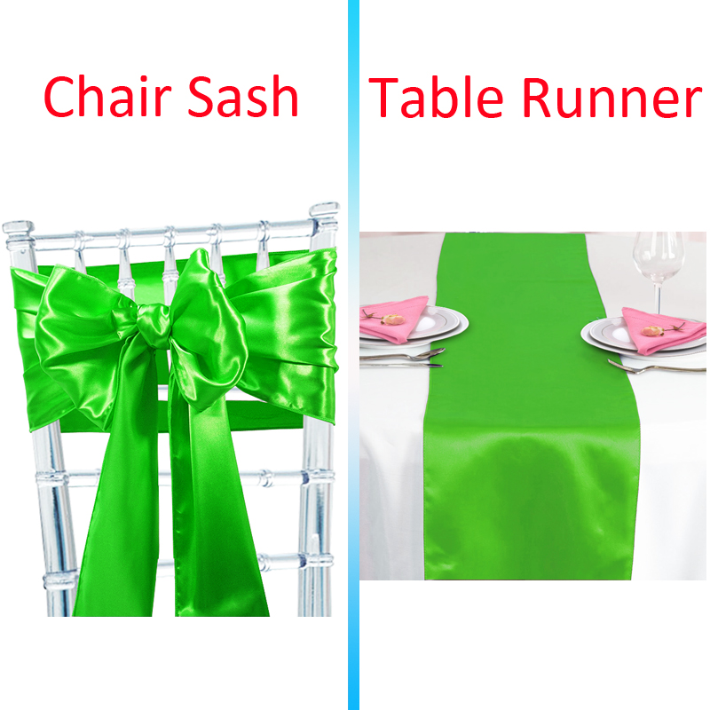Time to Sparkle 10/50/100PCS Satin Table Runners and Chair Sash Cover Decor - Picture 28 of 32