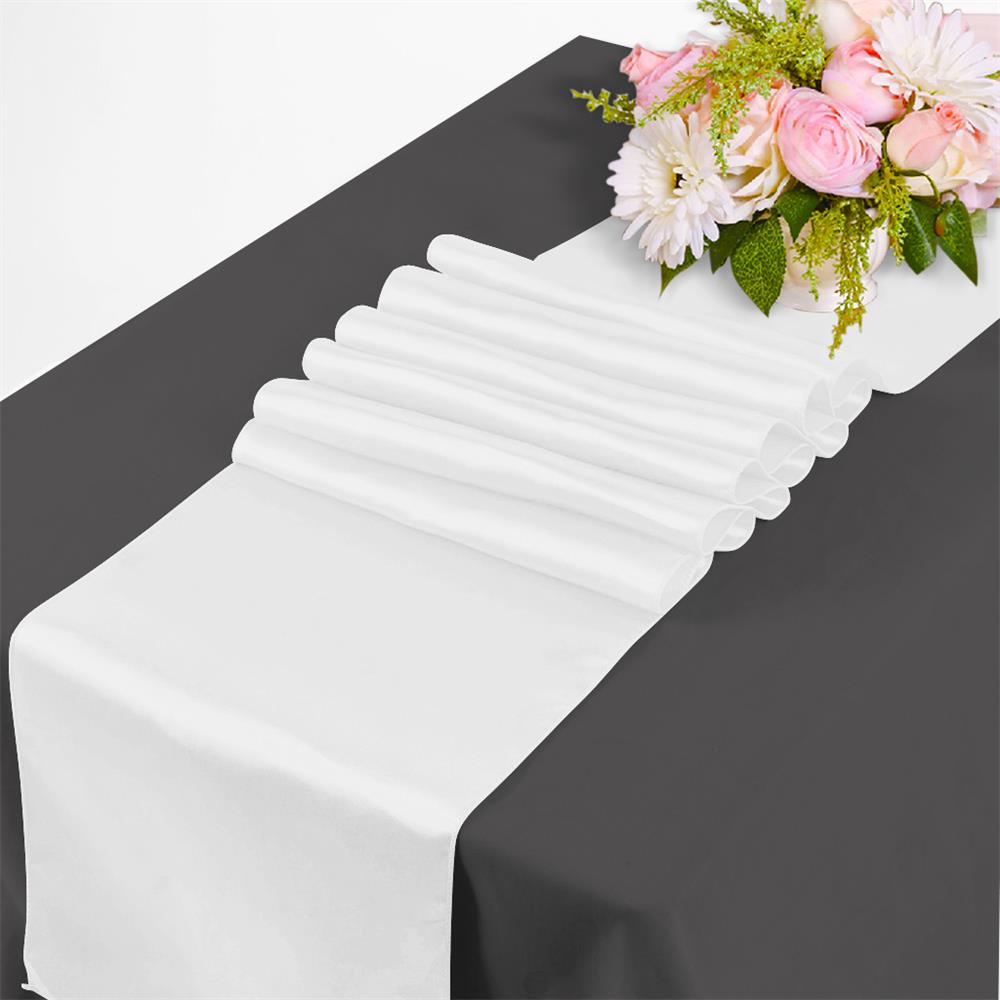 Time to Sparkle 10 20 12"x108" Satin Table Runners Wedding Swag Xmas 30 x 275cm