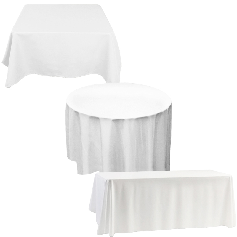 Time to Sparkle 1-10 WHITE BLACK IVORY POLYESTER TABLECLOTH COVER XMAS PARTY