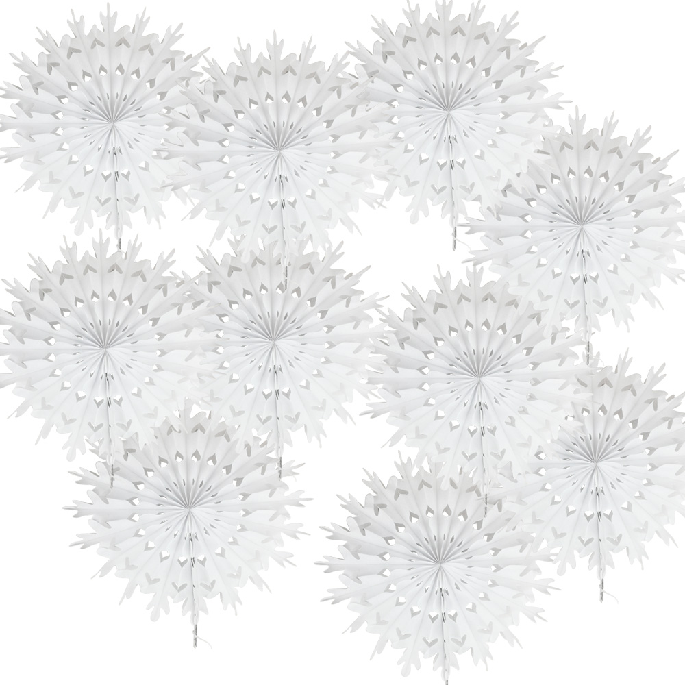 Time to Sparkle 10pcs 8" Tissue Paper Fans Flower Wedding Party Hanging Decor