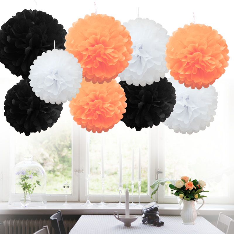 Time to Sparkle 9pcs Tissue Paper Pompoms Flower Balls Party Hanging Honeycomb - Picture 15 of 18