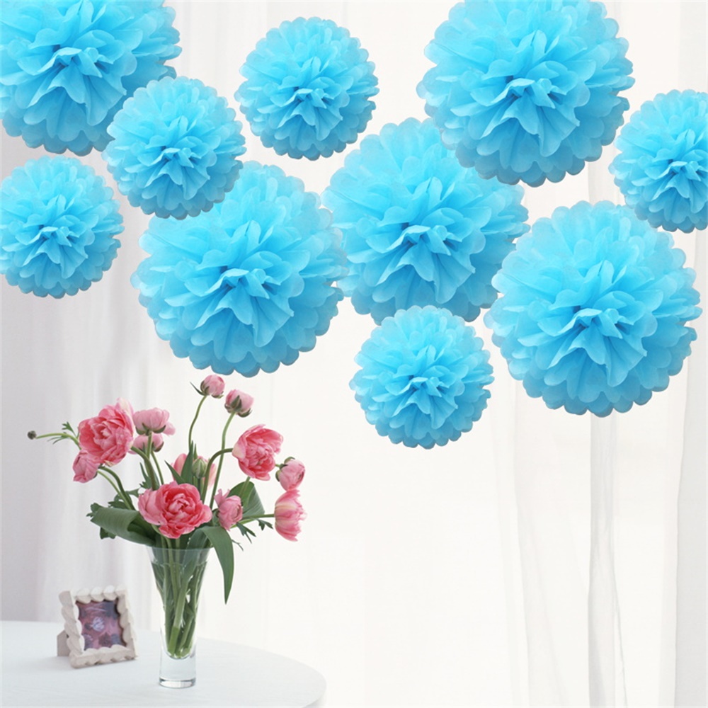 Time to Sparkle 10x Tissue Paper Pompoms Large Pom Poms Balls Hanging Hen Party - Picture 9 of 23
