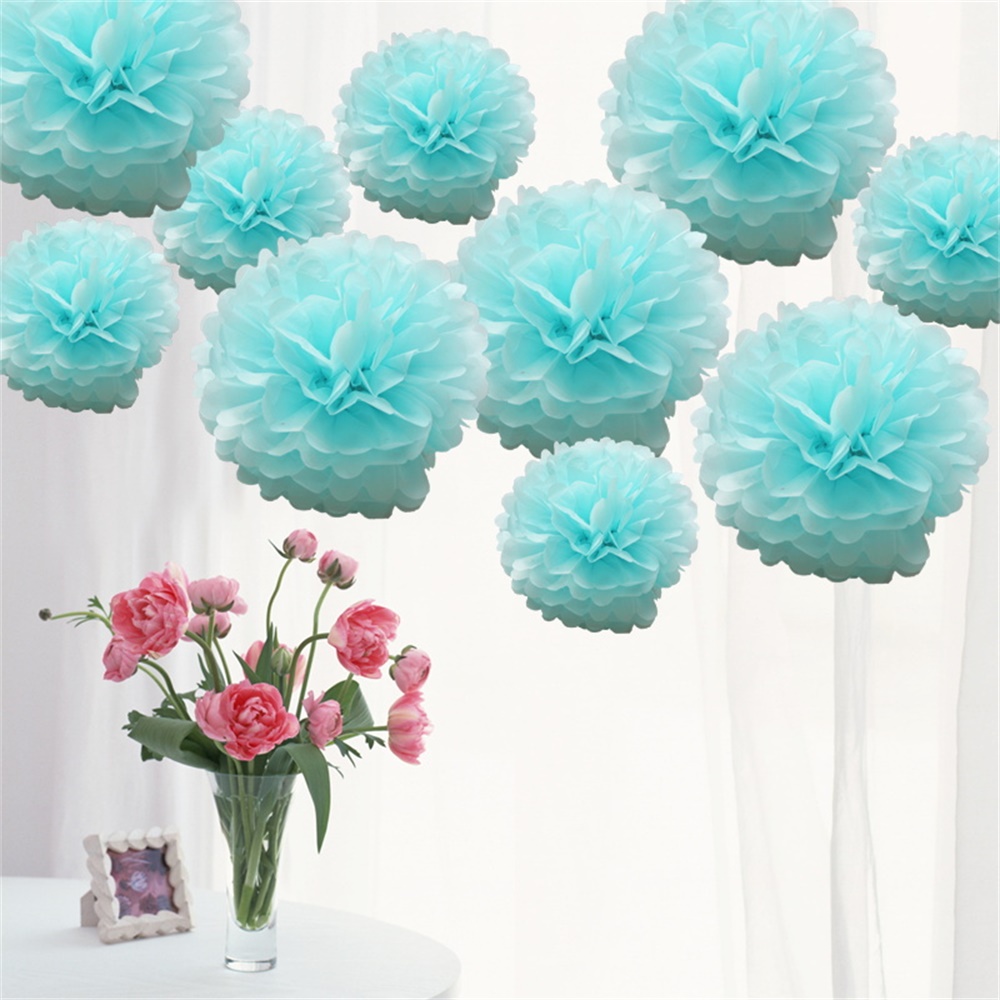 Time to Sparkle 10x Tissue Paper Pompoms Large Pom Poms Balls Hanging Hen Party - Picture 8 of 23