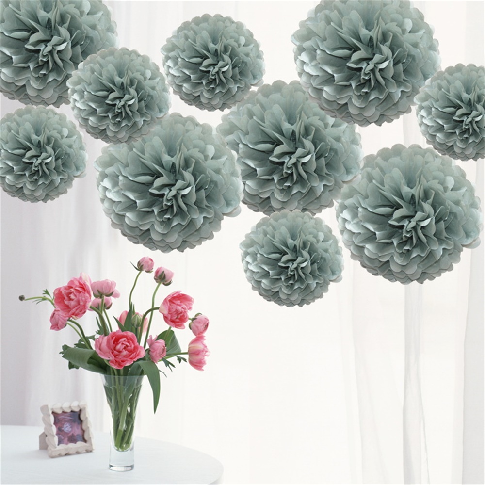 Time to Sparkle 10x Tissue Paper Pompoms Large Pom Poms Balls Hanging Hen Party