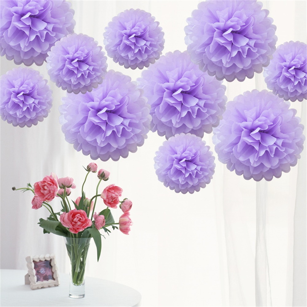 Time to Sparkle 10x Tissue Paper Pompoms Large Pom Poms Balls Hanging Hen Party - Picture 12 of 23