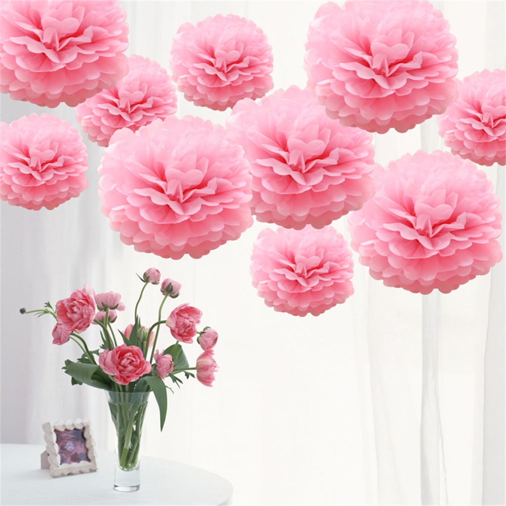 Time to Sparkle 10x Tissue Paper Pompoms Large Pom Poms Balls Hanging Hen Party - Picture 15 of 23