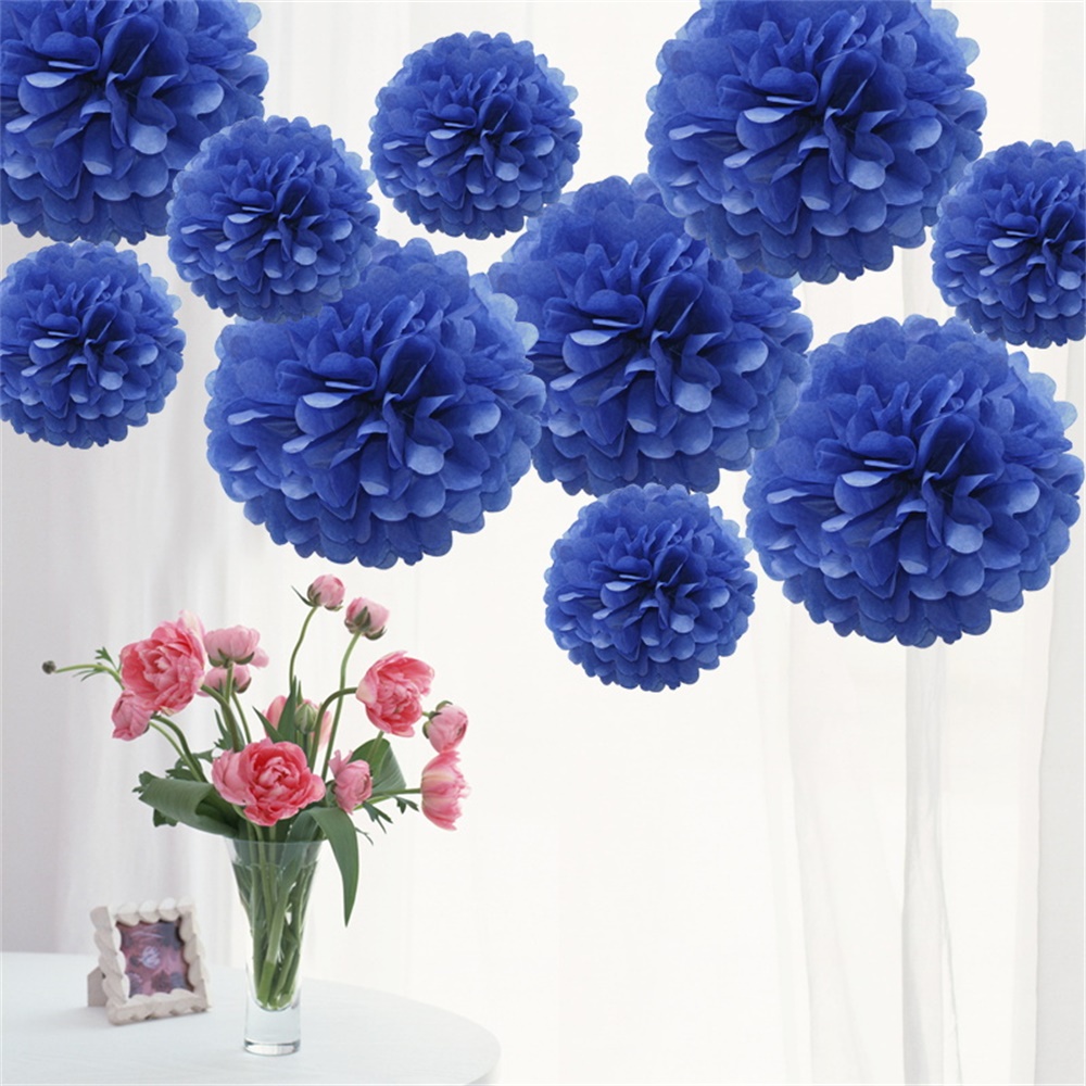 Time to Sparkle 10x Tissue Paper Pompoms Large Pom Poms Balls Hanging Hen Party - Picture 10 of 23
