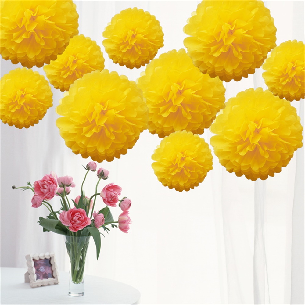 Time to Sparkle 10x Tissue Paper Pompoms Large Pom Poms Balls Hanging Hen Party - Picture 18 of 23