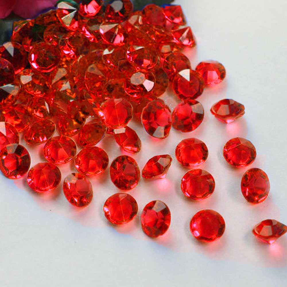 TtS 2000PCS 3/4.5/6mm Diamond Table Confetti Wedding Crystal Scatter Acrylic Gem - Picture 9 of 23