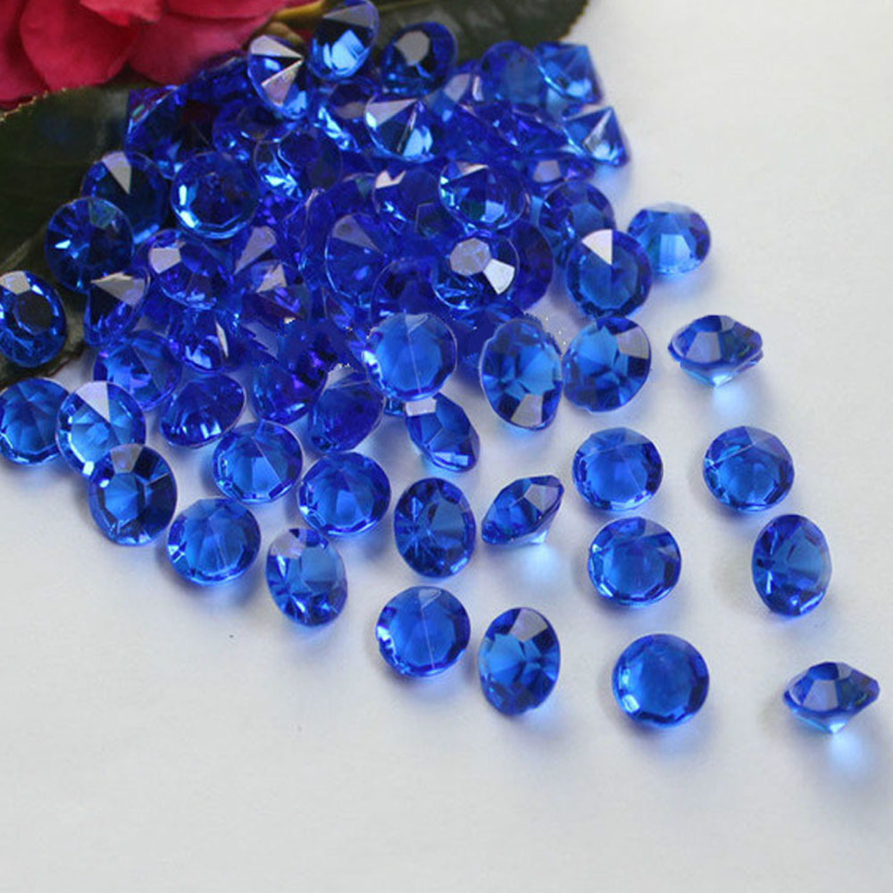 TtS 2000PCS 3/4.5/6mm Diamond Table Confetti Wedding Crystal Scatter Acrylic Gem - Picture 13 of 23