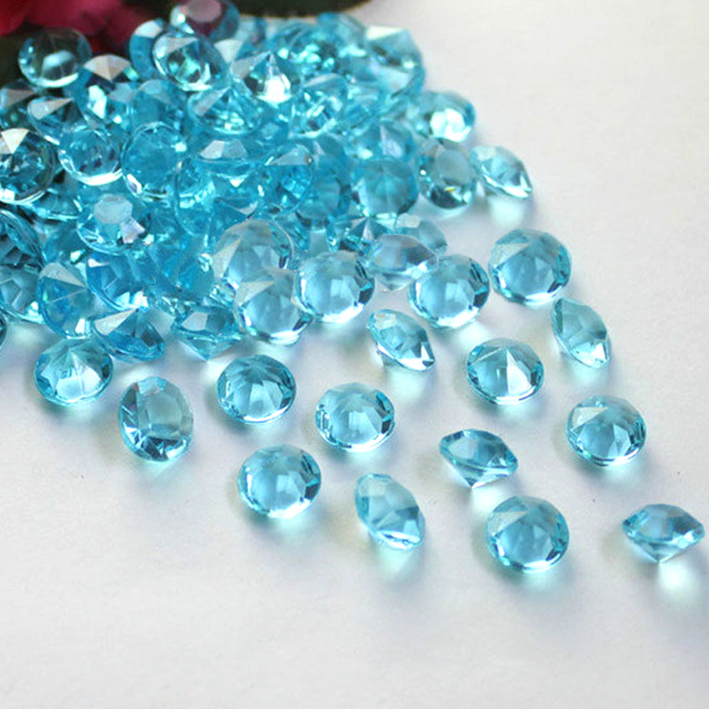 TtS 2000PCS 3/4.5/6mm Diamond Table Confetti Wedding Crystal Scatter Acrylic Gem - Picture 15 of 23