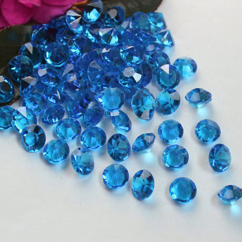 TtS 2000PCS 3/4.5/6mm Diamond Table Confetti Wedding Crystal Scatter Acrylic Gem - Picture 14 of 23