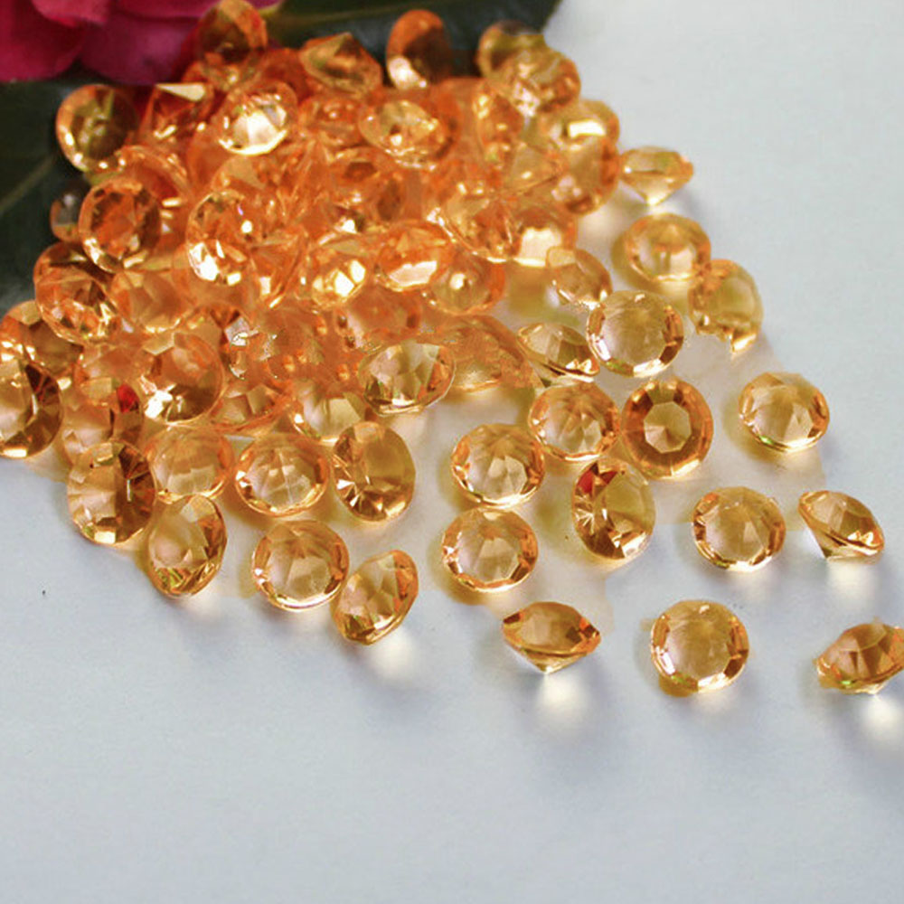 TtS 2000PCS 3/4.5/6mm Diamond Table Confetti Wedding Crystal Scatter Acrylic Gem - Picture 12 of 23