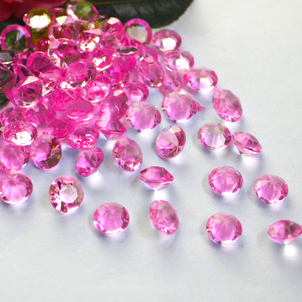TtS 2000PCS 3/4.5/6mm Diamond Table Confetti Wedding Crystal Scatter Acrylic Gem - Picture 20 of 23