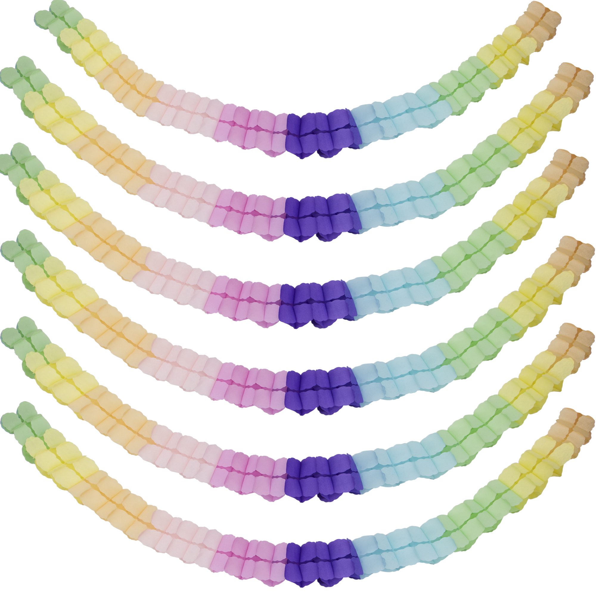 TtS 6 8PCS Four-Leaf Flower Tissue Paper Garland 3D Wedding Backdrop Party Decor - Picture 6 of 9