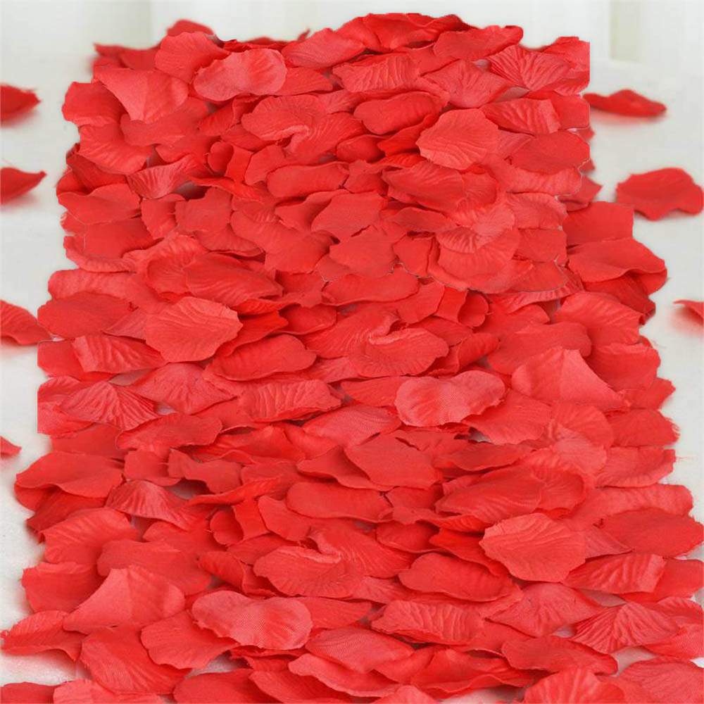 TtS 1000PCS Red Silk Rose Petals Flower Confetti Hen Birthday Wedding Party