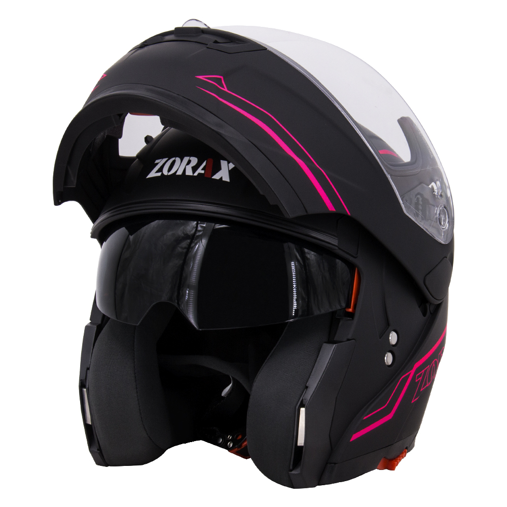 ZORAX SAFARI MODULAR FLIP UP Motorbike Helmet INNER SUN VISOR