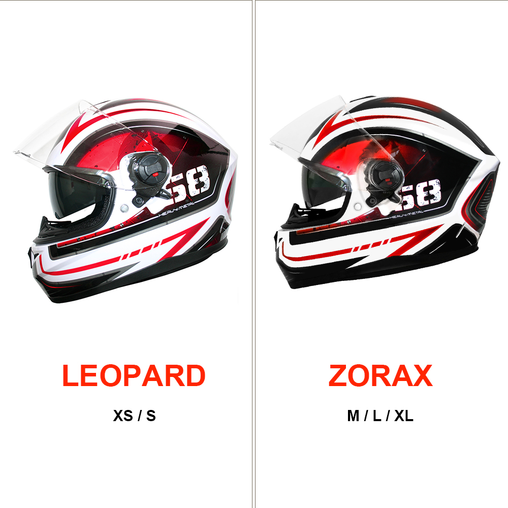 - Double Visor Motorcycle Helmet Leopard LEO-828 DVS Full Face Motorbike Helmet 59-60cm Union Jack L