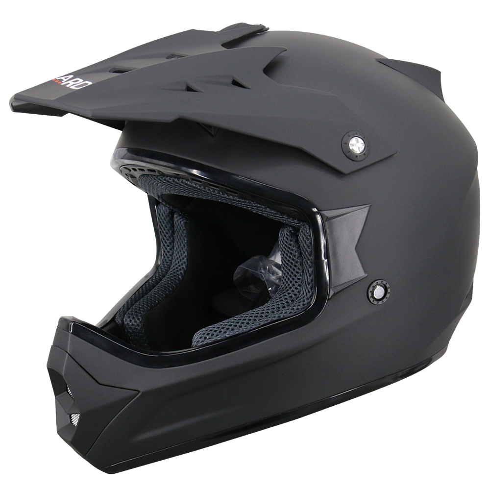 ZORAX X307 Matt Black Attack Adult Motorbike Motocross Helmet Quad ATV ...