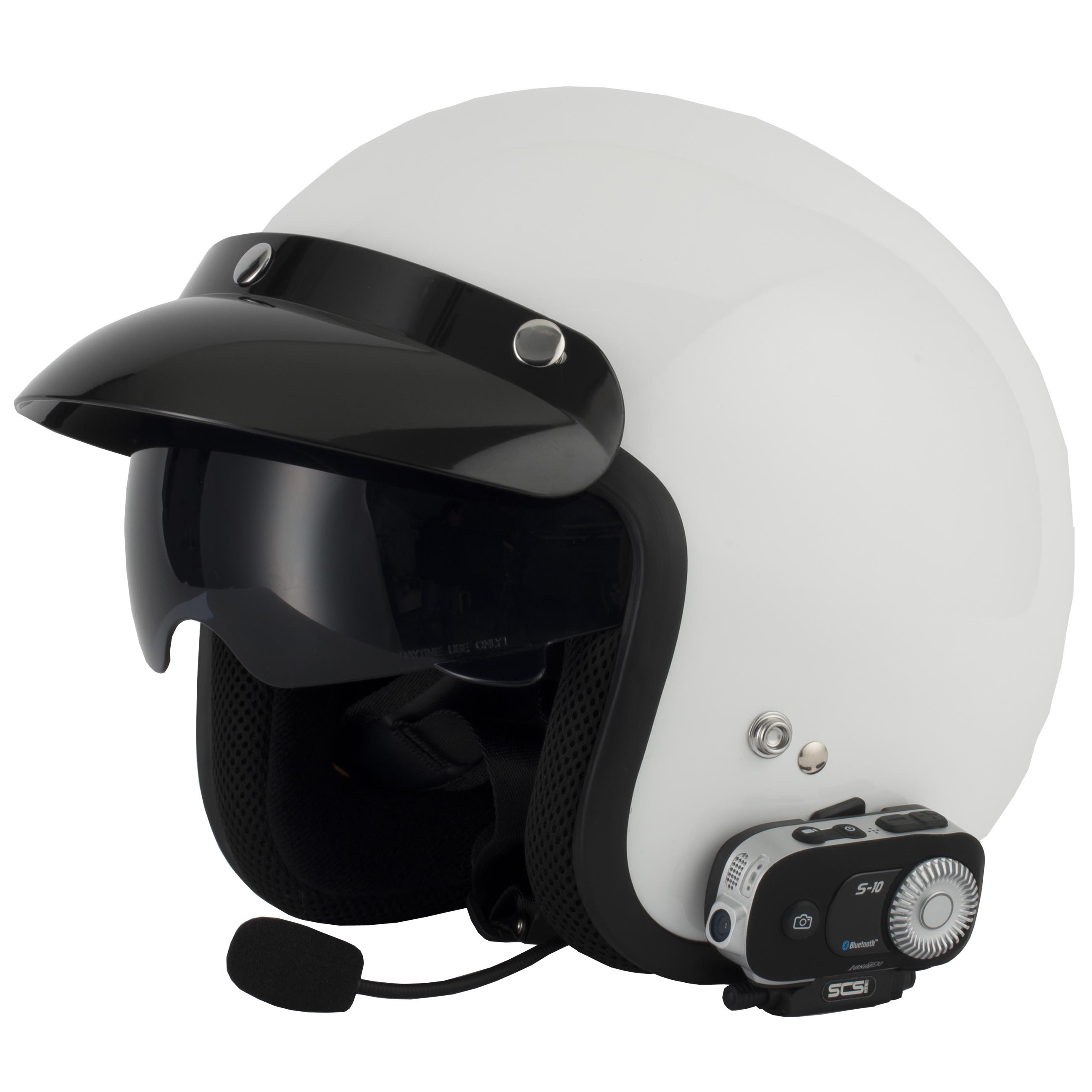 SCS Motorcycle Helmet Bluetooth Intercom With 1080p HD Camera Bluetooth