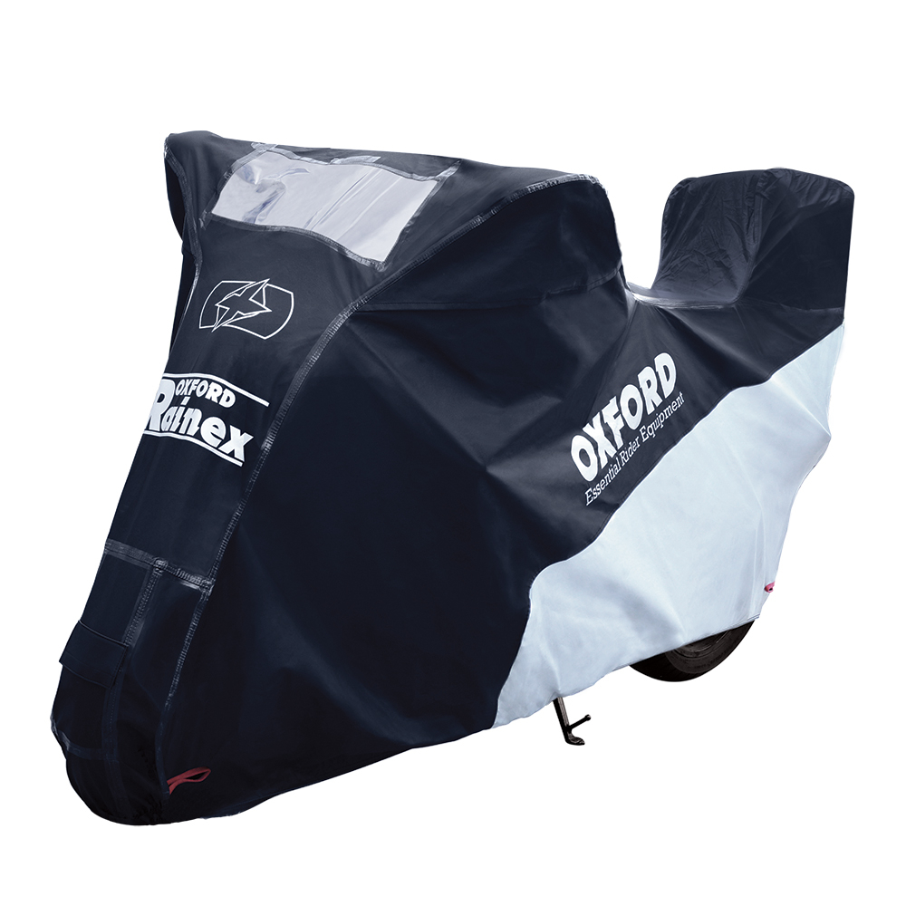 Oxford Rainex Waterproof Motorbike Motorcycle Rain Cover W Top Box Cv506 Medium Ebay