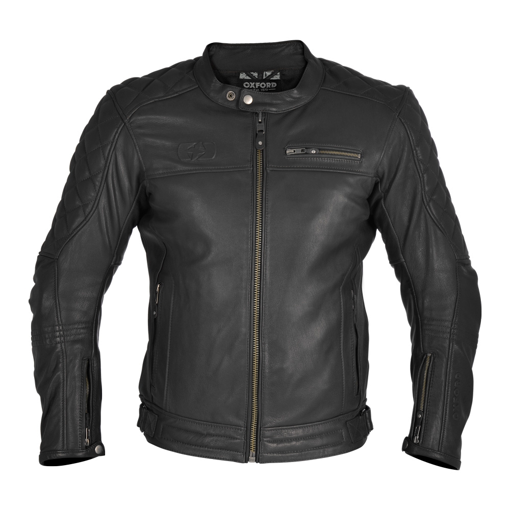 Oxford Route 73 Motorbike Motorcycle Jacket Stretch Leather Spine Oxford Route 73 Jacket Stretch Leather Spine Pad