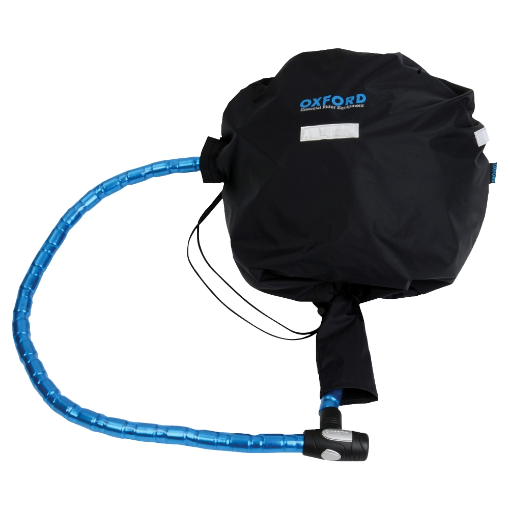 Oxford Lidlock Lockable Helmet Bag Wp Motorcylce Chains Cable Lock Bag