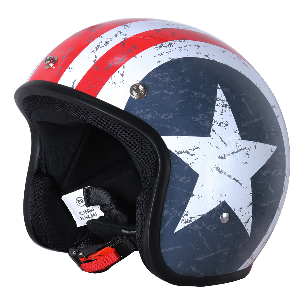 Forart Unisex-Adult Half Helmet Motorcycle Half Face Helmet Mopeds Scooter Pilot Helmet 
