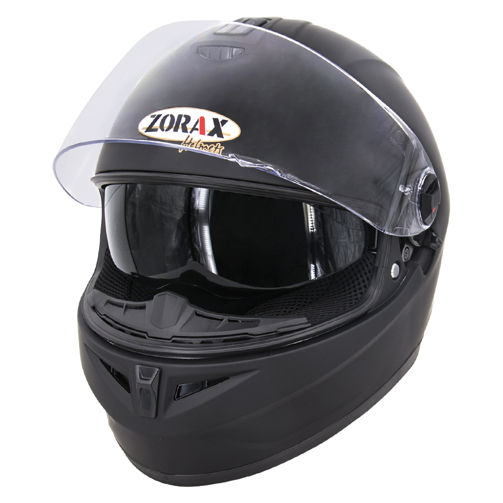 ZORAX HUNTER Plain Full Face Motorbike Helmet Sun Visor Motorcycle ...