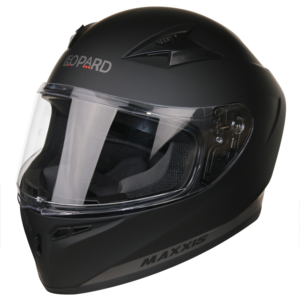 LEOPARD LEO813 Motorbike Motorcycle Helmet Full Face Scooter Bike Matt