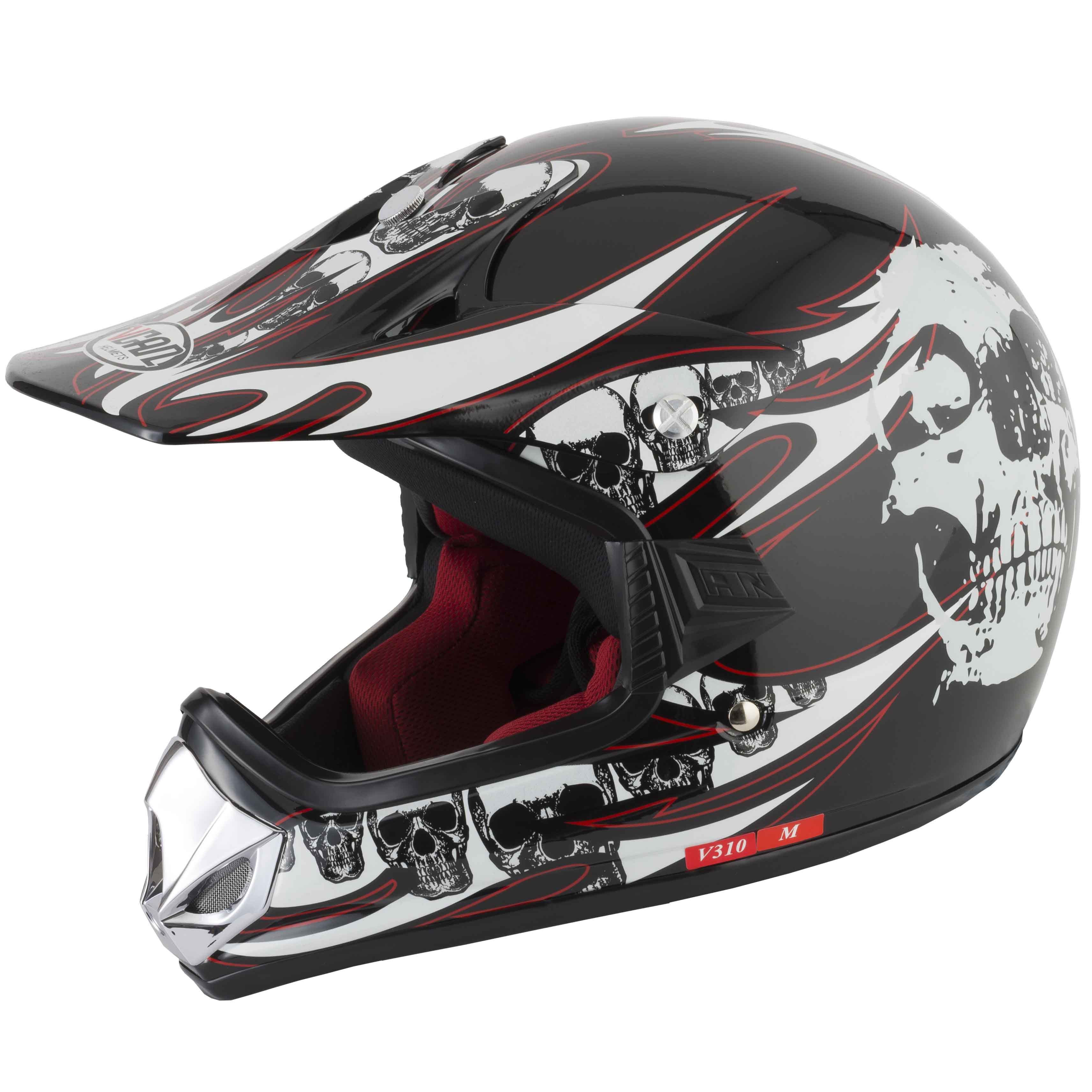 skull motocross helmet