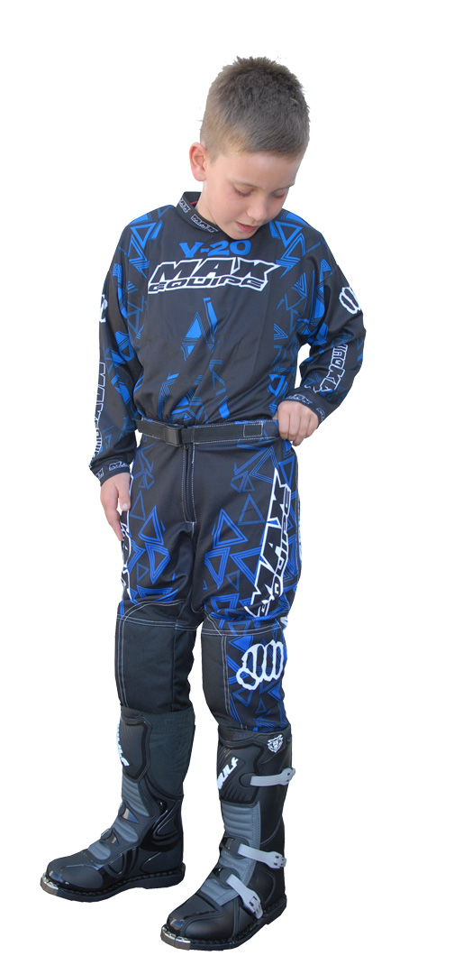 Red 22 Wulfsport Max Equipe Kids V-20 Motocross Motorbike Race Pants Trousers