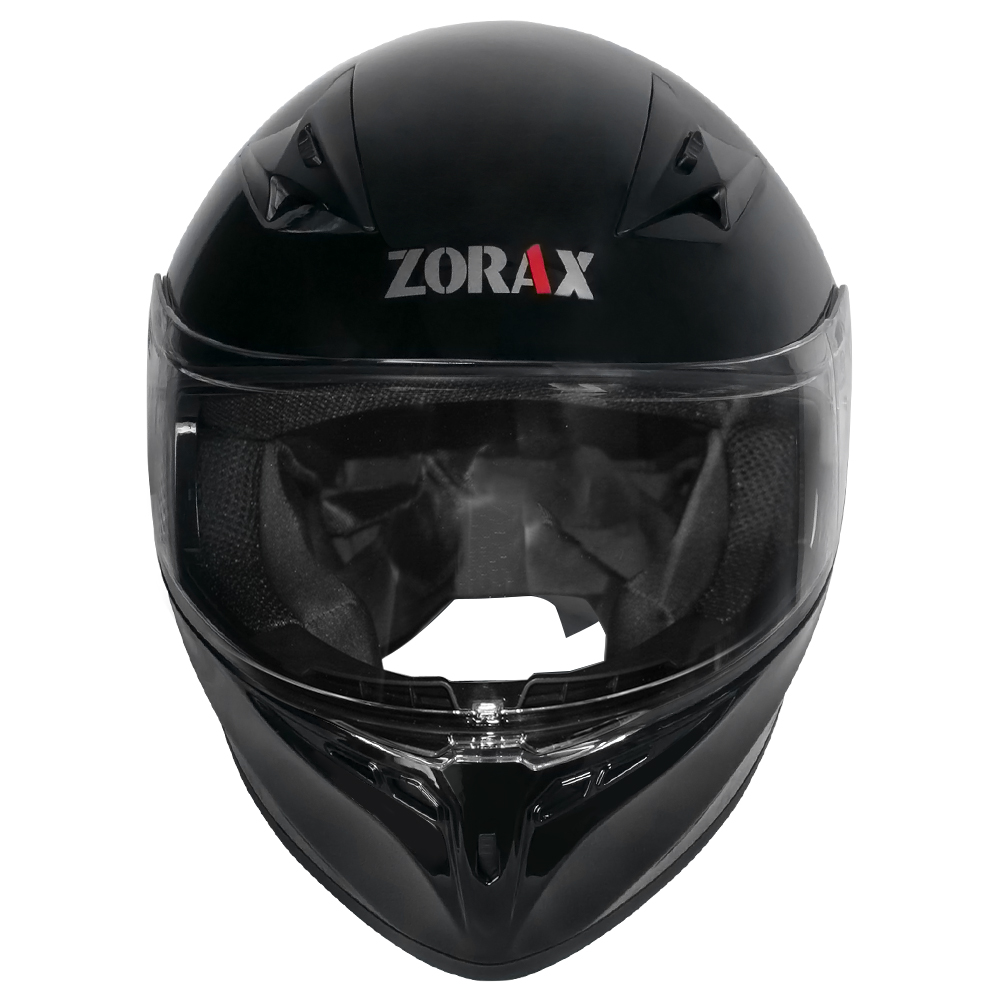 ZORAX ZOR-813 Full Face Motorcycle Motorbike Helmet Gloss Black + Extra ...