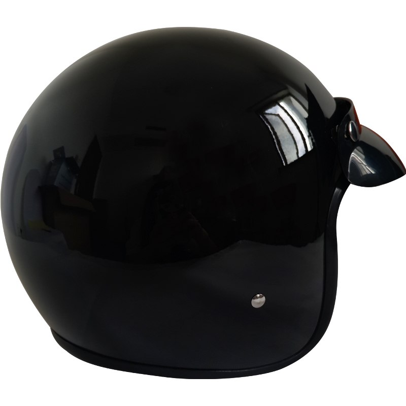 Fibreglass Open Face Helmet Motorbike Motorcycle Scooter Retro MOD ...