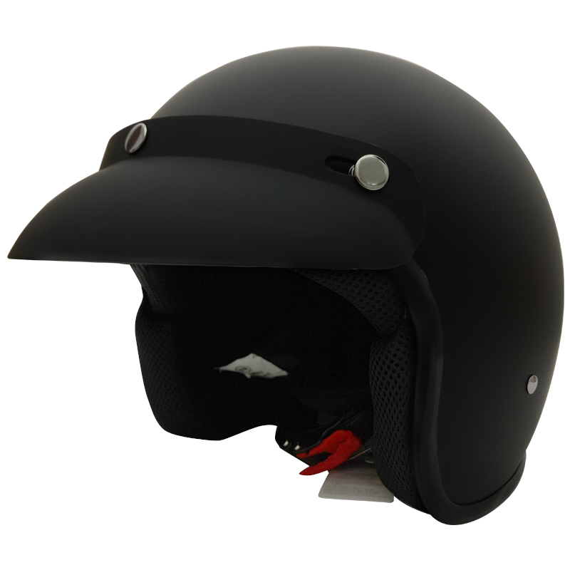 Fibreglass Open Face Helmet Motorbike Motorcycle Scooter Retro MOD ...