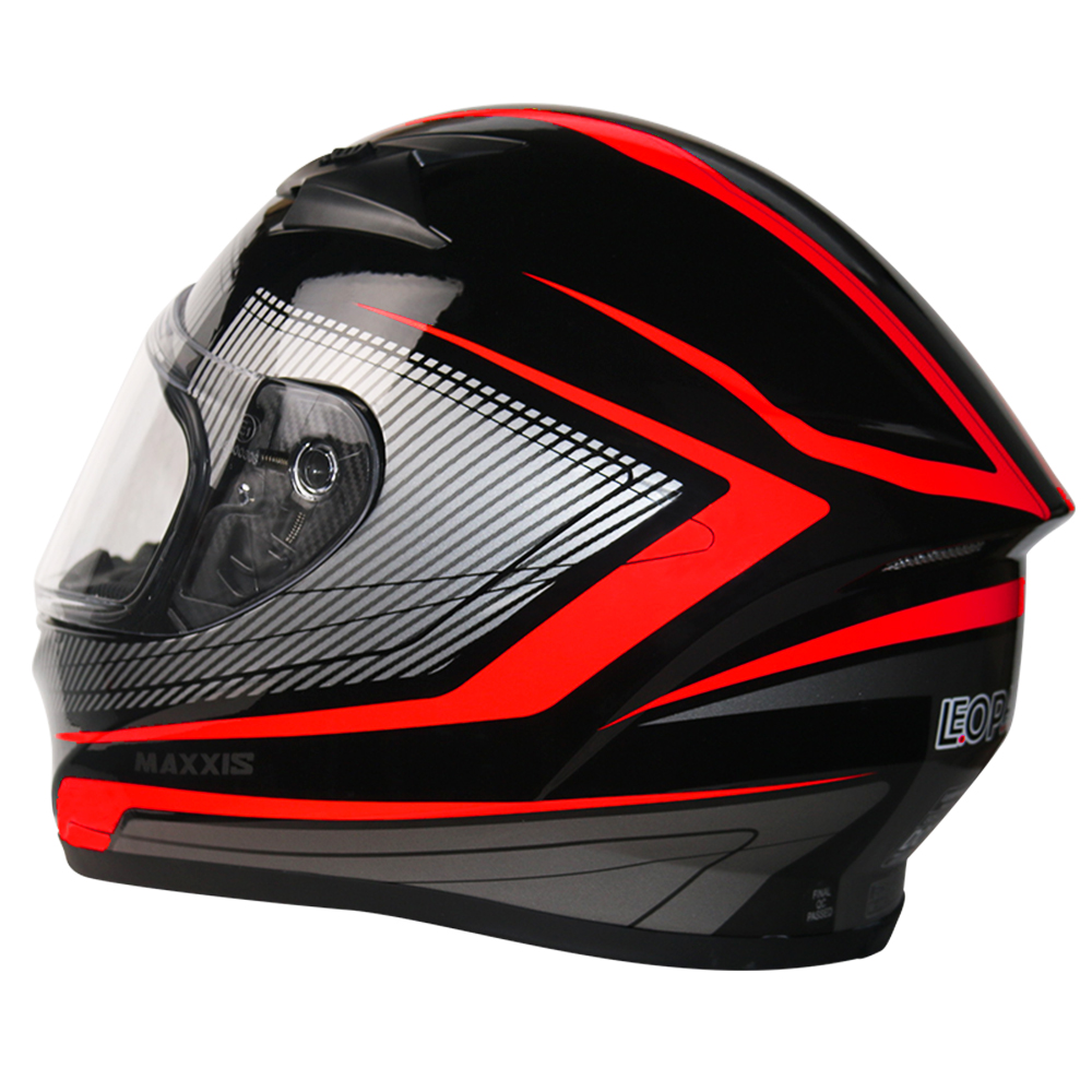 LEOPARD LEO813 Full Face Motorcycle Motorbike Helmet Gloss On Road ...