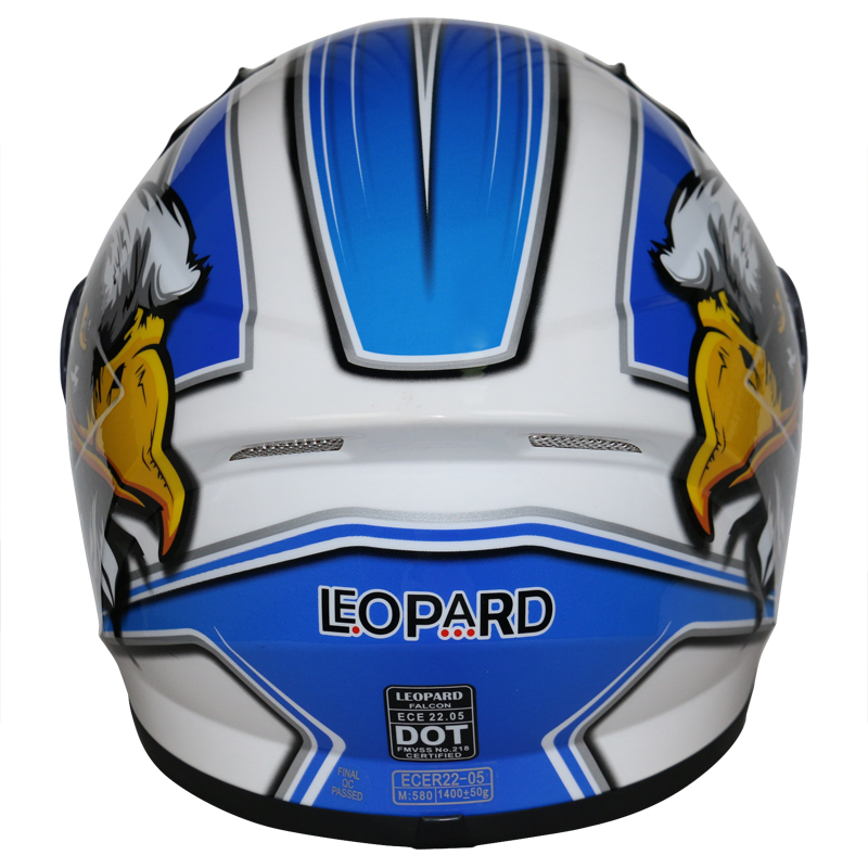 LEOPARD LEO817 Falcon FULL FACE MOTORBIKE Motorcycle HELMET Crash Visor ...