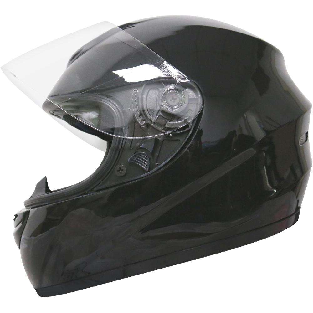 LEOPARD Solid Matt Black Motorcycle Helmet Full Face Scooter Crash