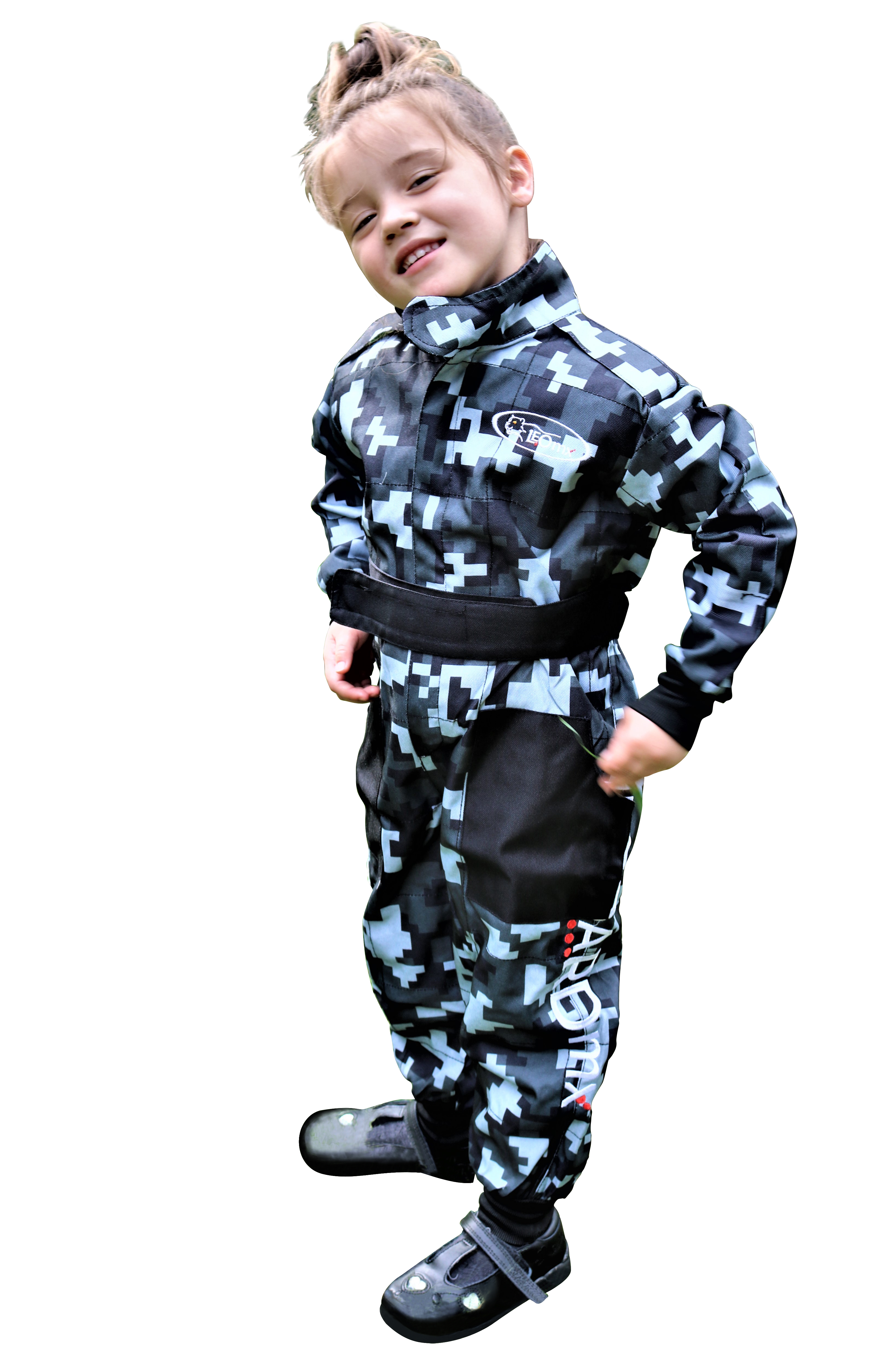Girls Kids Motocross Race Suit LEOPARD Boys Camo Overalls Coverall ONE