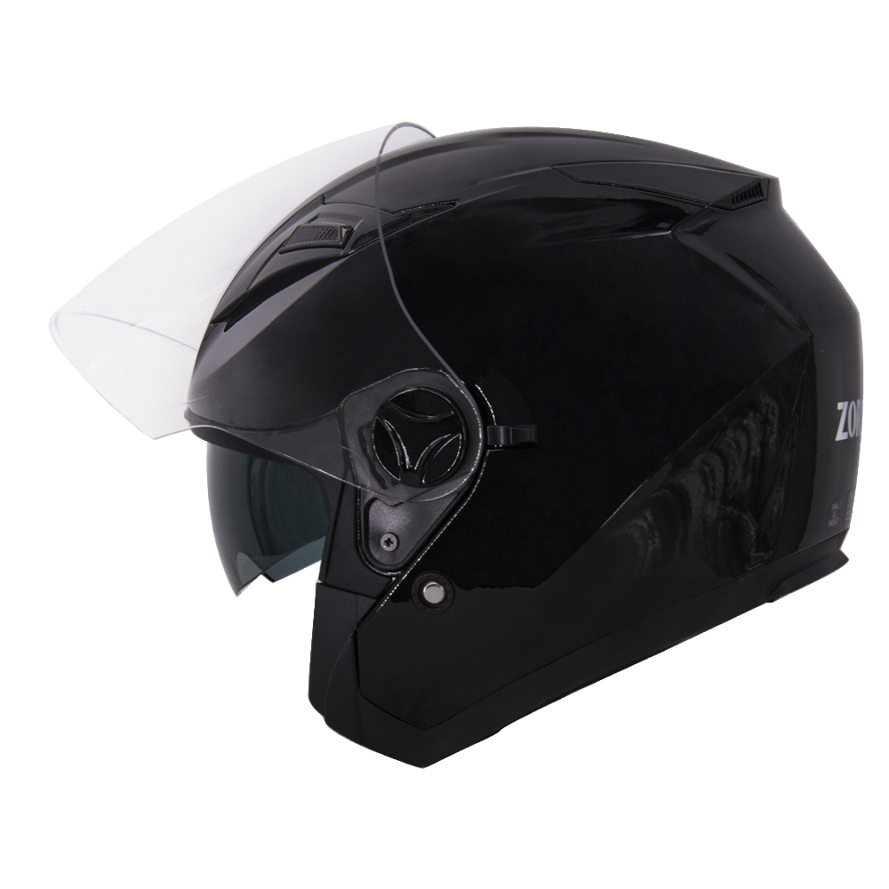 Zorax White XS 53-54cm ZOR-601 Open Face Helmet Scooter Motorbike Motorcycle Crash Helmet 