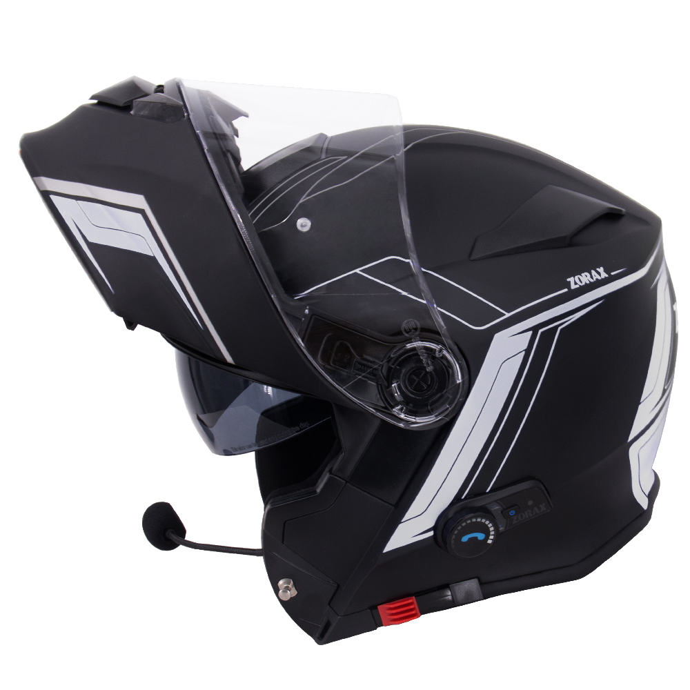 DVS Modular Flip up Front Motorbike Motorcycle Helmet 53-54cm Extra Dark Smoke Visor Zorax Carnivore Matt Black XS 