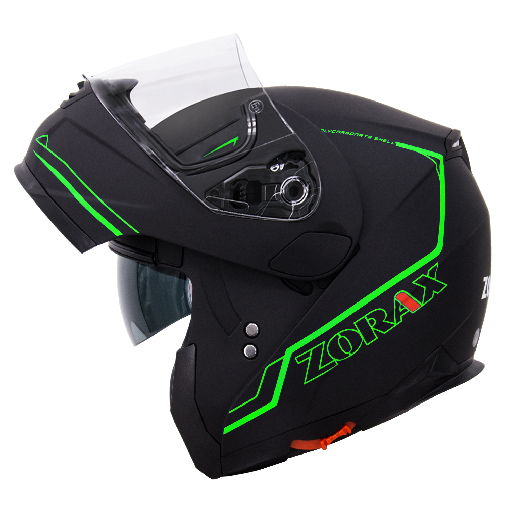 Zorax ZOR838 DVS Modular Flip UP Front Motorbike Motorcycle Helmet Sun