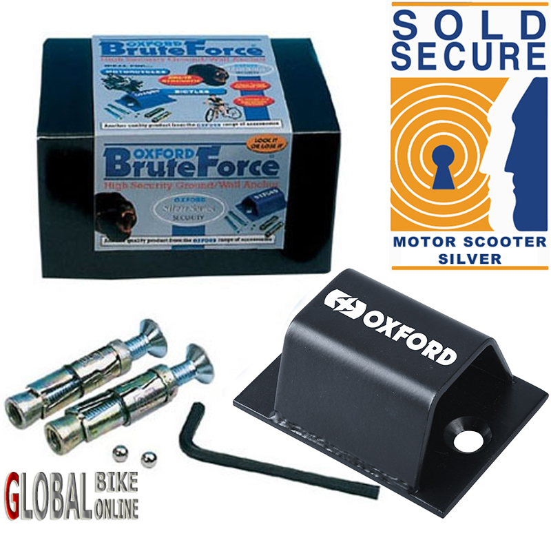 Oxford BRUTE FORCE Wall Anchor Ground Anchor Motorbike Motorcycle Lock