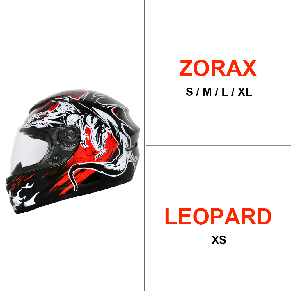 ZORAX Motorcycle Full Face Helmet Scooter Crash Motorbike Helmets eBay
