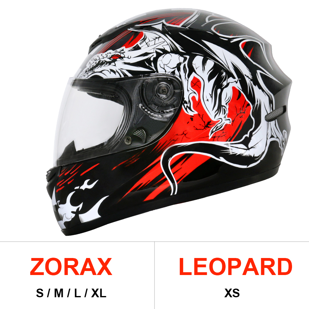 ZORAX Motorcycle Full Face Helmet Scooter Crash Motorbike Helmets eBay