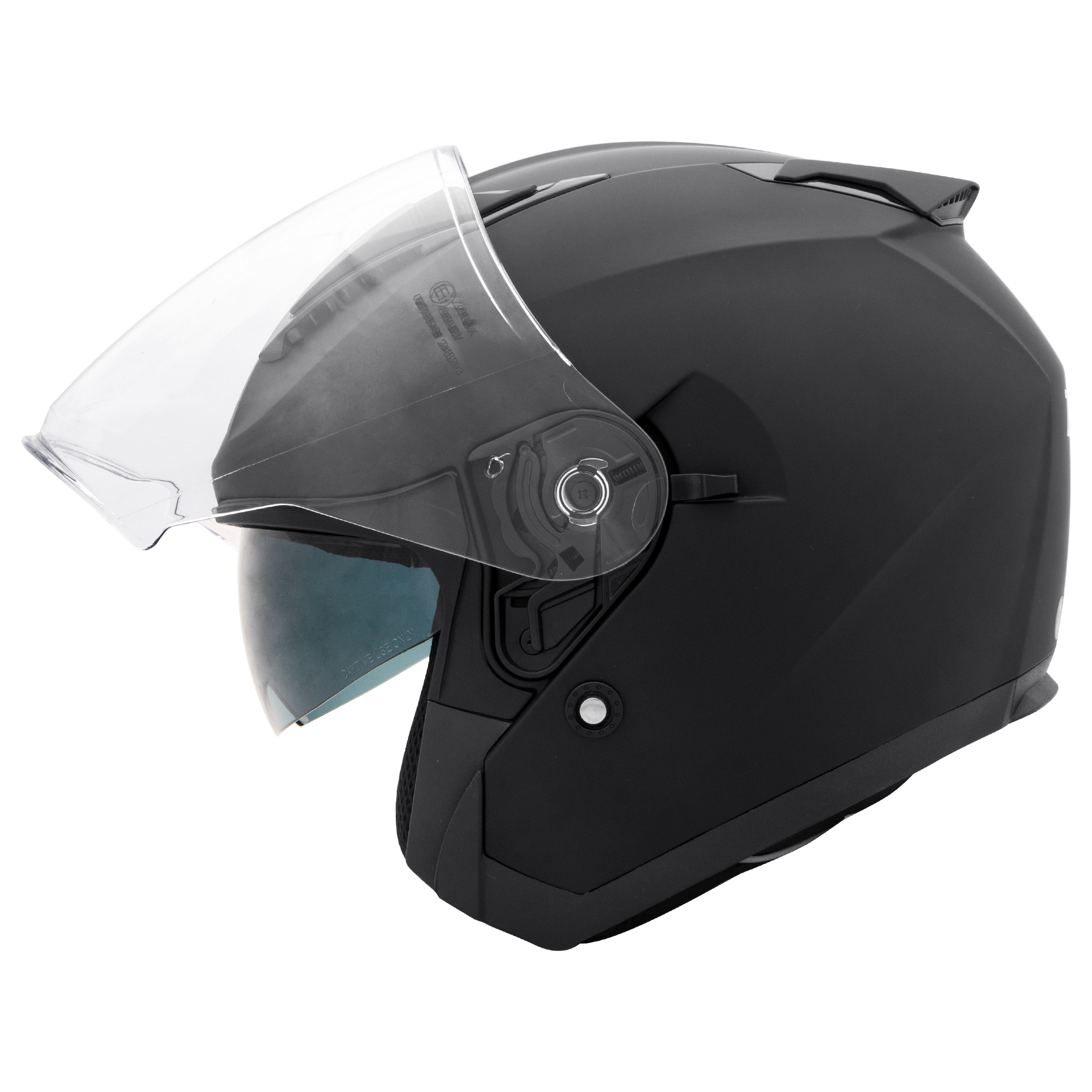 Open face motorcycle helmet best sale with retractable sun visor