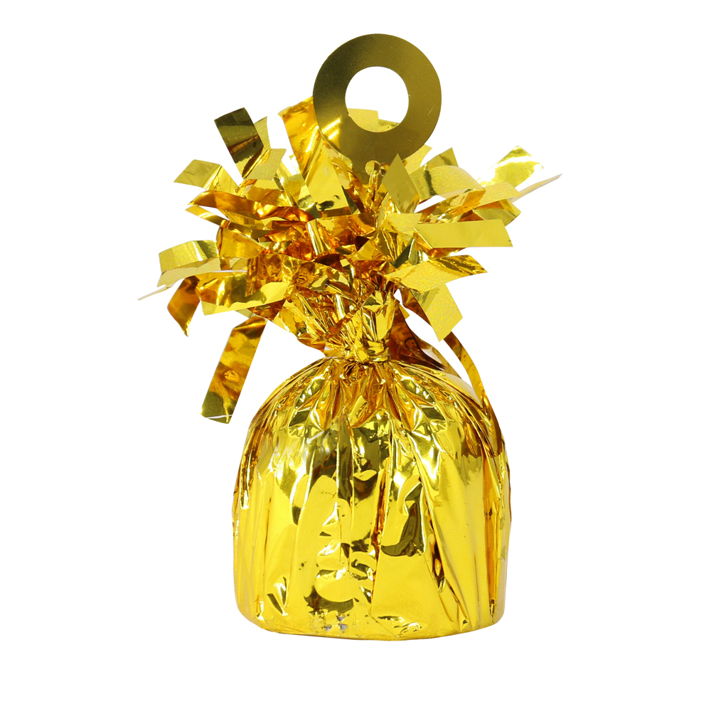 Beistle Metallic Wrapped Party Balloon Weight - gold