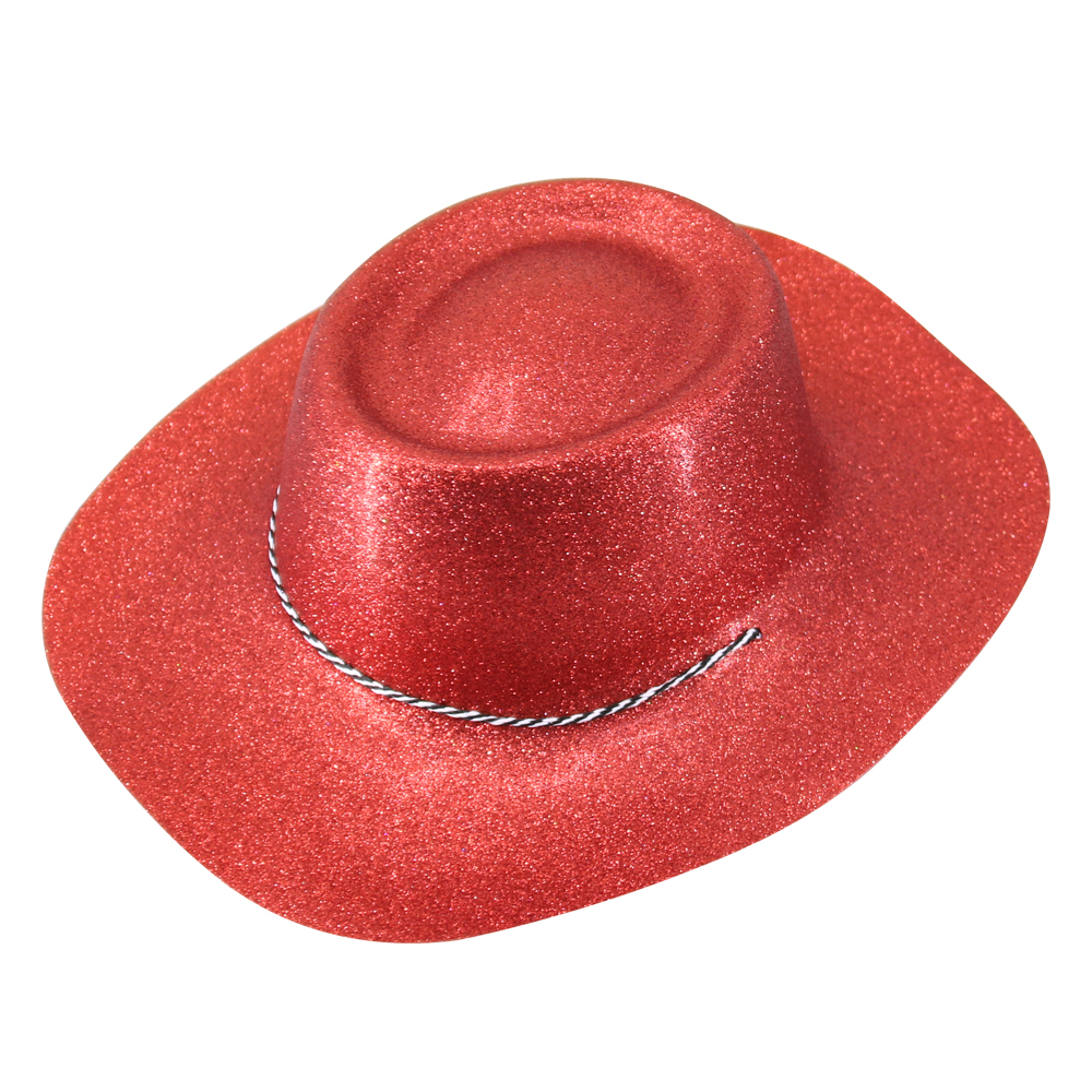 8 Glitter Cowboy Hat Printed Wild West Adult Magic Top Hat Bowler Hats Hen Party eBay