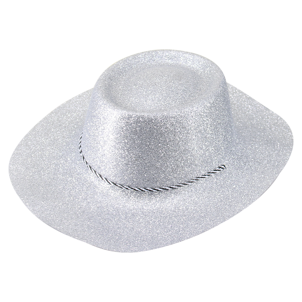 Time to Sparkle 8 Glitter Cowboy Hat Printed Wild Adult Magic Top Hat ...