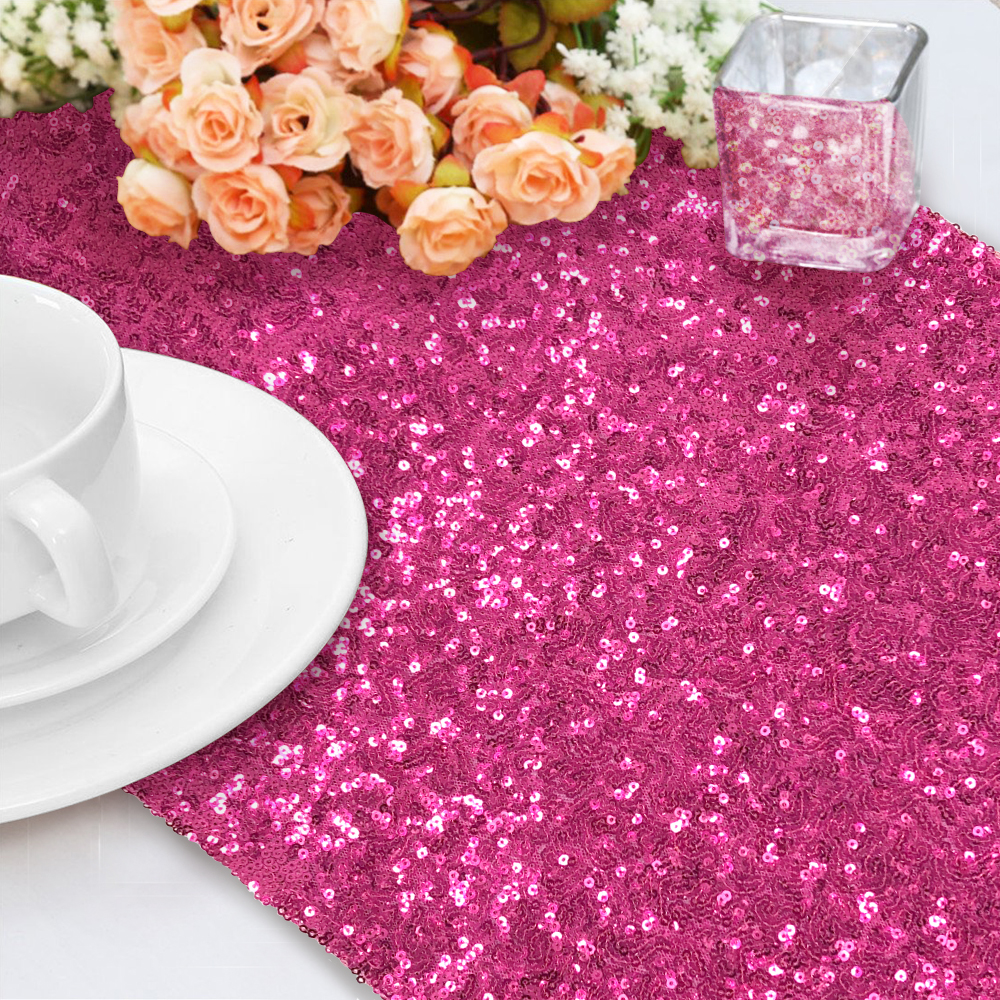 Time To Sparkle Silver Glitter Sequin Table Runner 12x108 Xmas Sparkly Wedding Ebay 5117